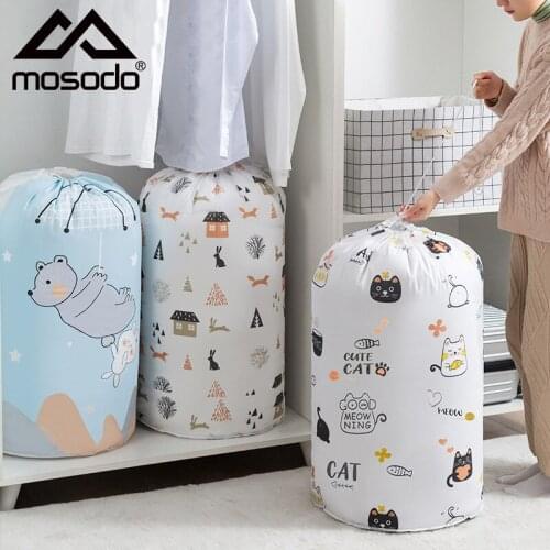 Large Drawstring Bag Big Storage Bag High Capacity Comforter Storage Moisture And Dust Proof Thickening Clothing Organizer
