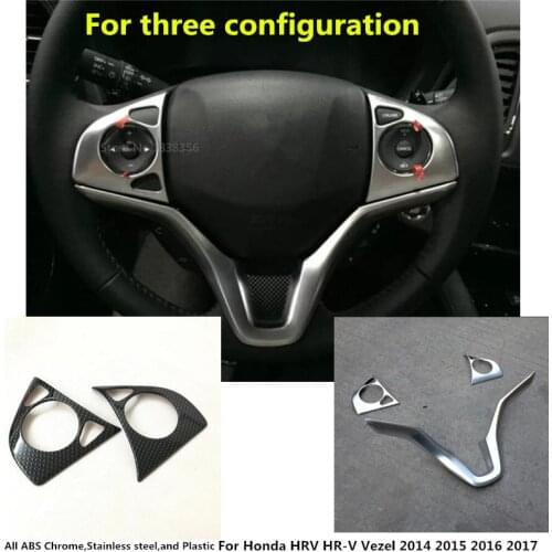 Car Stick Cover Steering Wheel Interior Kit Trim Lamp Frame Panel Lamp Part For Honda HR-V HRV Vezel 2014 2015 2016 2017 2018