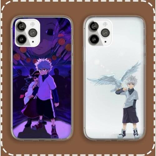 Hunter Anime cartoon Phone Case Transparent for iPhone 6 7 8 11 12 s mini pro X XS XR MAX Plus cover funda shell