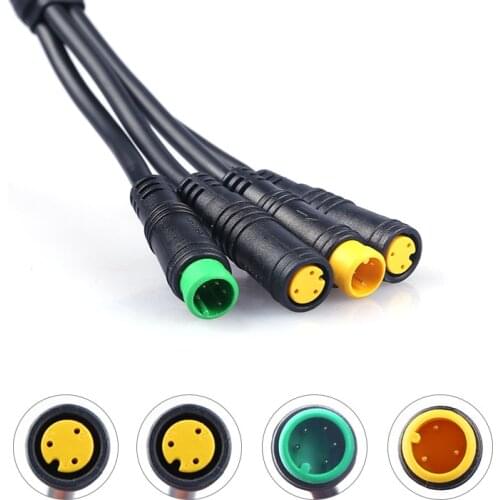 Black Waterproof Wiring Harness Mid Drive Motor Cable Bike Replacement Stable Insulation Accessories For Bafang 1T4