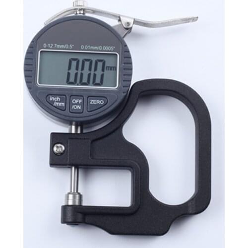 0.01mm Dial Electronic Thickness Gauge 0-12.7mm Portable Digital Dial Thickness Meter Accuracy 10mm*0.01 Data Output Micrometer