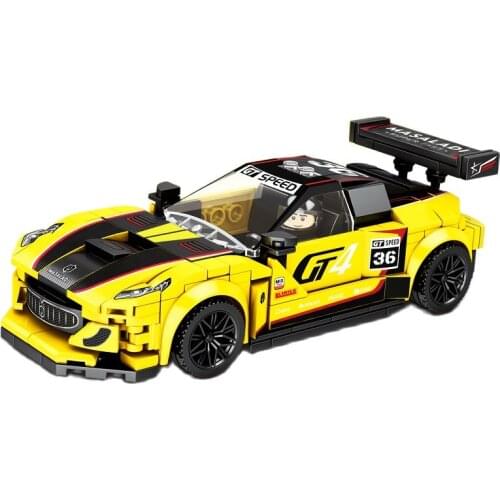 Mould King2020 New Le Yi Building Blocks Pull Back Car 31021 Compatible with Assembled Toy Racing Car Birthday Gift