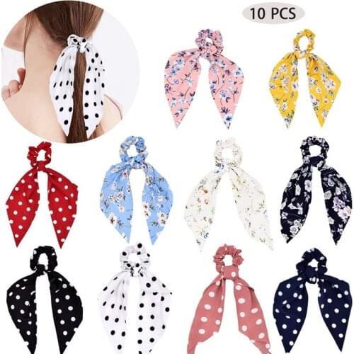 New Women Hair Accessories Hot Sale Girls Ponytail Versatile Classical Hair Ribbon Retro 2 In 1 Hairbands For Women Gifts