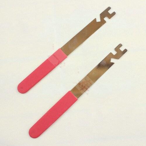 1PC Fingerprint Lock Blade Locksmith Repair Tool Electronic Lock Door Handle Panel Auxiliary Repair Stainless Steel Blade