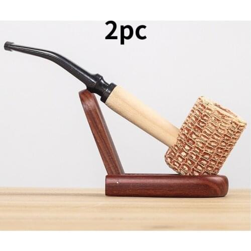Corn Cob Cigarette Tobacco Pipes Smoking Pipe Smoking Cigarette Holder Good Heat Dissipation Mouthpiece Accessories men women