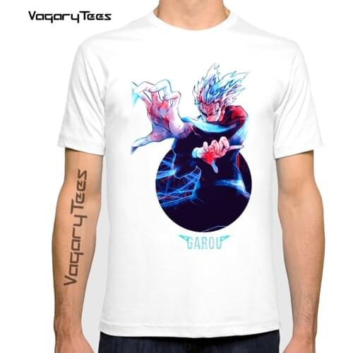 ANIME One Punch Man Human Monster Printed Men T Shirt Fashion Cool Confortable Mens Tshirt Casual Garou T-shirt for Men