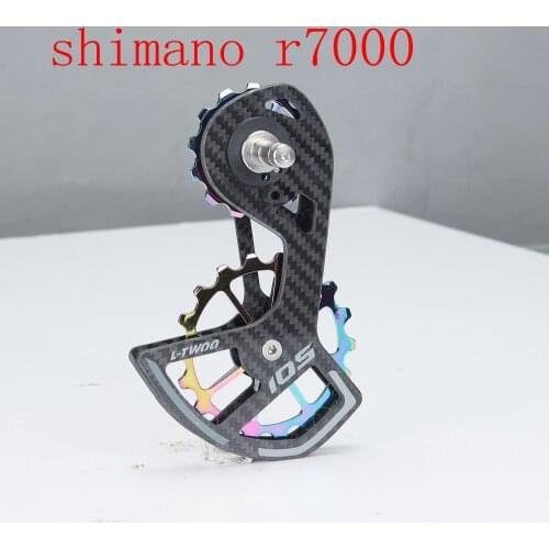 NEW Carbon Fiber Ceramic Bicycle Rear Derailleur 18T Pulley Guide Whlee for R7000 bike Accessories