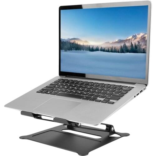 Laptop Notebook Stand Holder For Home Office Adjustable Aluminum Stand Riser Portable Lightweight Travel Foldable Stand Holder