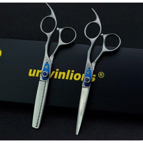 Professional Hair Barber Scissors 6 Inch Silver Japan Hairdressing Cutting Barbershop Scissors Berber Makas Tesoura 440C