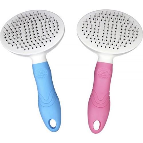 Pet Self Cleaning Slicker Brush Tool Gently Animals Fur Hair Grooming Shedding Supplies for Dogs Cats Rabbits Massage Supplies