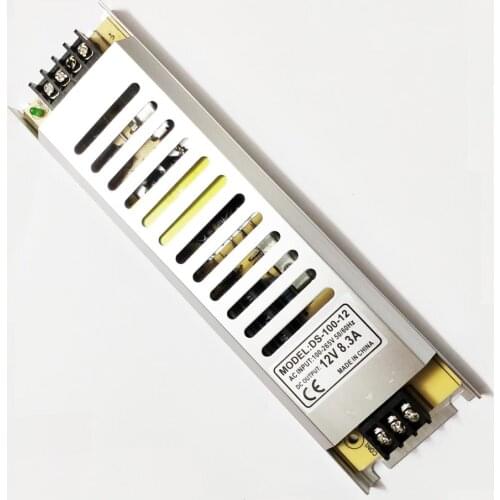 Ultra-thin AC110~220V to DC 12V 100W Power Supply LED Convert Switching Adapter 8.3A Power Source Transformer