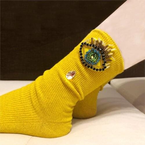 2020 Top Fashion Limited Funny Socks Calcetines Mujer Pug Socks Japan Casual Cotton Blends Solid Color Middle Tube Mean Code