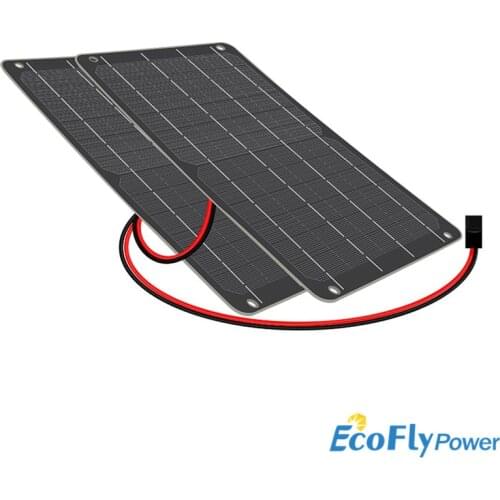 5V 12V 5W 10W Solar Panel Charger with USB and DC Output Charge for Mobile Phones Car Automotive Motorcycle Boat 12V Battery