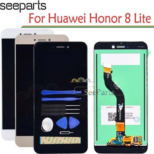 100% tested For Huawei Honor 8 Lite LCD Display Touch Screen Test Good Assembly Replacement For Huawei Honor 8 Lite LCD