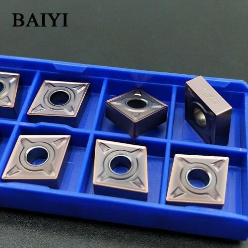 10pcs CNMG120404-EM YBG205 cutting tools carbide insert CNMG120404 tools for stainless steel cnc machine metal tool