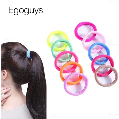 10PCS Girls Cute Candy Color Elastic Hair Ring Rope Children Ponytail Holder Women Rubber Bands Headband Kids Hair Accessories