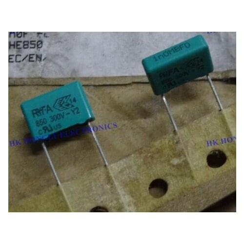 30PCS PHE850 0.001UF 300VAC 1.0nf 1000pf 1n0 102 P=10MM FILM CAPACITOR