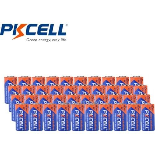 40Pieces PKCELL 6V 4LR44 Alkaline Batteries L1325 PX28A 476A A544 28A For toys MP3