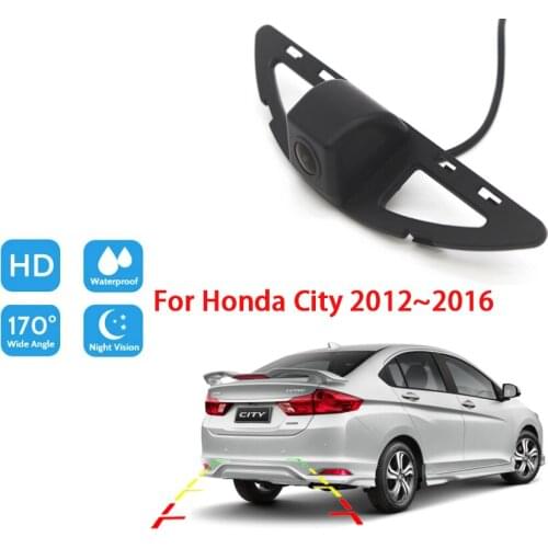 Vehicle Rear View Camera For Honda City 2012 2013 2014 2015 2016 CCD Full HD Night Vision Reverse Parking Camera Waterproo