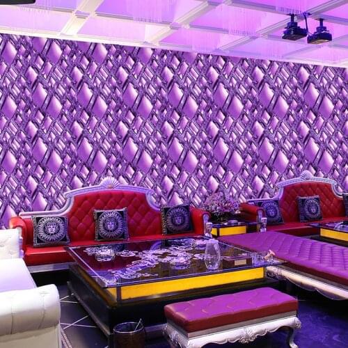 Beibehang Modern minimalist diamond wall paper bedroom living room TV background KTV box hotel club Internet cafes wallpaper