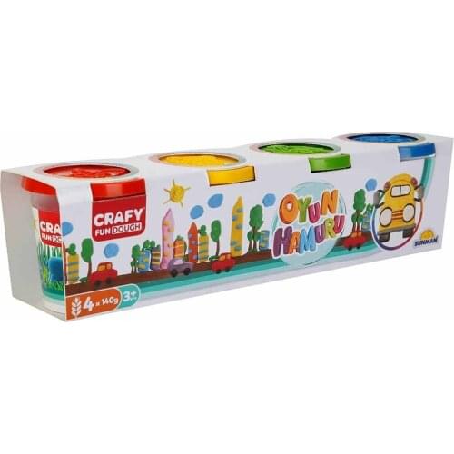 Crafy 4'lü Plasticine 520G