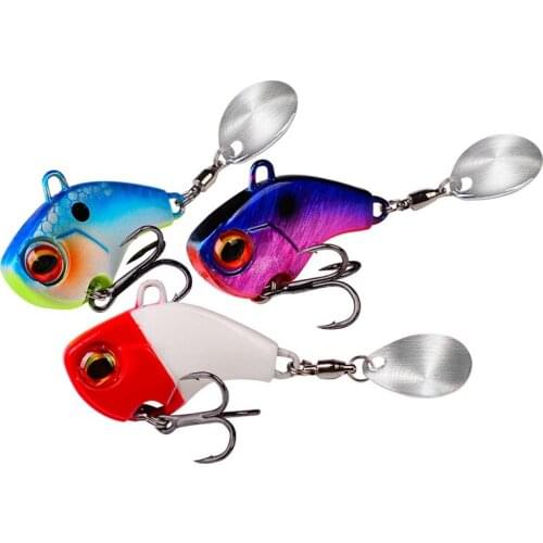 Long Distance Mini Casting Lure With Metal Sequins Submerged Rotating Vibrating Sequins Bionic Bait Mimic Fishing Lures