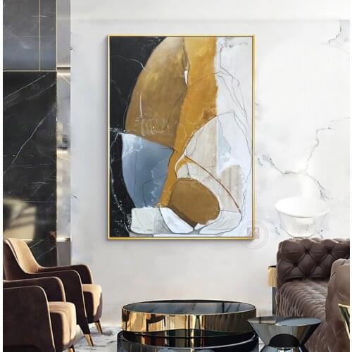 Decorative picture on the wall art canvas Abstract painting Hand painted artwrok modern home decoration painting for living room