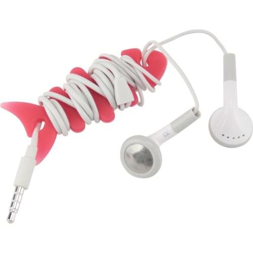High quality and cheap quality Fish Bone Earphone Cable holder Winder Organizer For MP4 MP3 iPhone for all phone 300pcs/lot