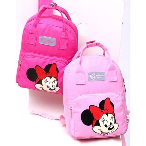Disney Mickey mouse Childrens school bag kindergarten boy girl cartoon handbag tote book bag minnie shoulder bag baby backpack