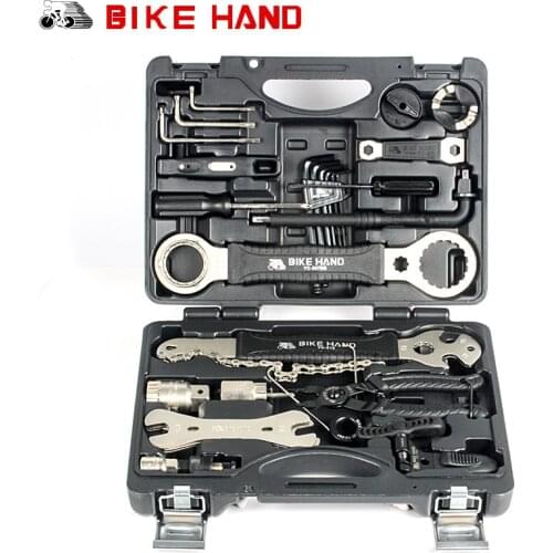 BIKE HAND Bicycle Repair Tool 18 in 1 mountain bike Professional Tool Kit Repair Spoke Wrench Freewheel Pedal Wrench