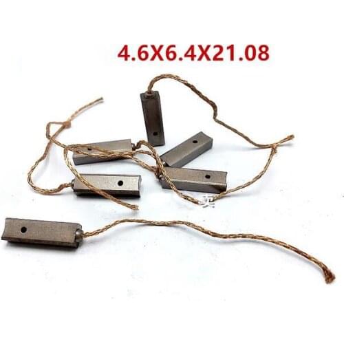 Electric Car Vehicle Generator Motor Carbon Brush(Size:4.6*6.4*21.08mm )