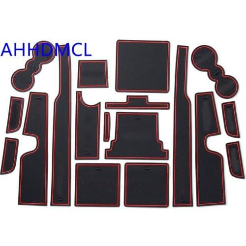 Car Door Groove Mat Gate Slot Cup Armrest Storage Pad For Range Rover Administrative Version 2018 2019 2020