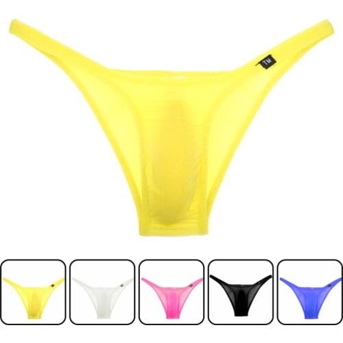 2019 Designed Low Waist Sexy Men Underwear Briefs Gay Penis Pouch Mens Bikini Brief Underwear Sleepwear Nylon jockstrap