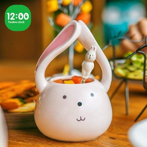 Fruit Fork Set Net Red Stick Insert Creative Cute Safety European Style Small Luxury Storage Can Desert Fork