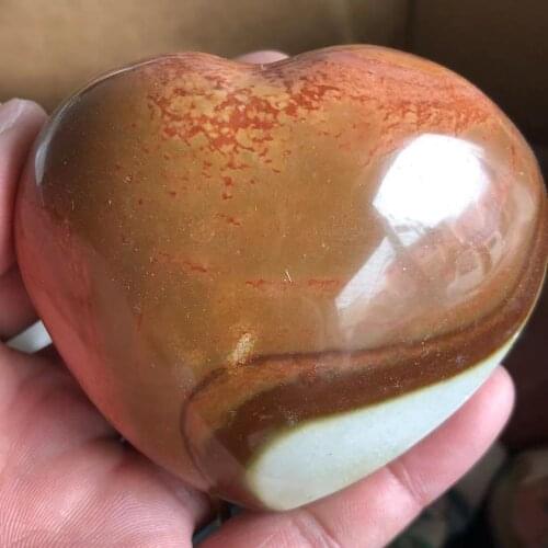 The natural beauty of the sea jasper crystal heals the heart