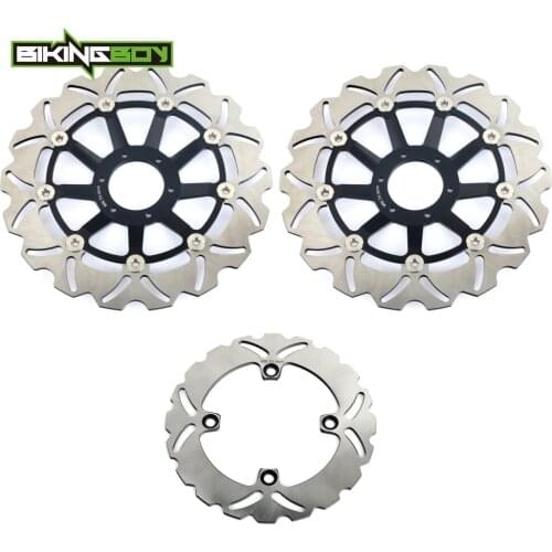 BIKINGBOY For Honda CB 600 F Hornet 1998 1999 Front Rear Brake Discs Disks Rotors Stainless Steel 296mm 220mm Full Set