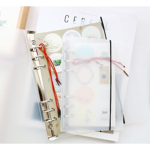 A5 A6 Bullet Spiral Binder Transparent Notebook Cover Loose Leaf Refill Notes Sketchbook Shell School Office Supplies Stationery
