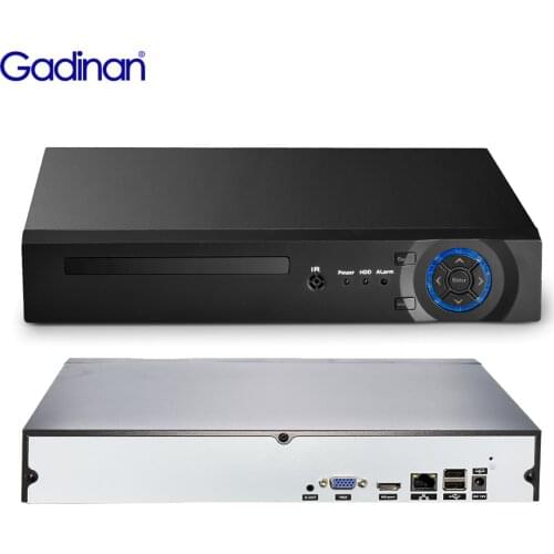 Gadinan H.265 CCTV NVR 32CH 5MP/ 8CH 4K NVR ONVIF P2P Cloud Support 2HDD MAX 8TB 32Ch Security NVR Network Video Support Wifi 3G