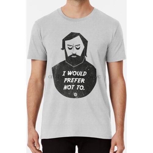 Slavoj Zizek - I Would Prefer Not To T Shirt Bartleby Melville Zizek Retro Vector Attitude