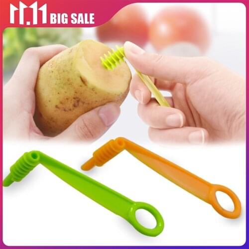 1 Pcs Vegetable Fruit Slicer Manual Spiral Screw Slicer Potato Cutting Device Cut Fries Cut Manual Potato Cutter Kitchen Tool