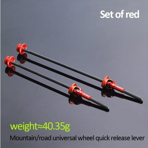 Titanium Ti Skewer QR Mountain Bikes Quick Release Skewer lever MTB Bicycle Cycling Hub Road Bike Quick Release MTB parts Red