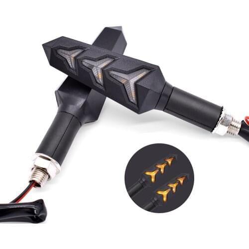 Universal Motorcycle LED Turn Signal Flowing Water Lamp Flashing Indicator For Honda CBR600F Hornet 250 Hornet CB599 CB600