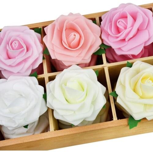 10/20pcs 7cm Artificial Rose Flowers PE foam Flower Head Bride Bouquet Scrapbooking for Home Wedding Mothers Day Decoration