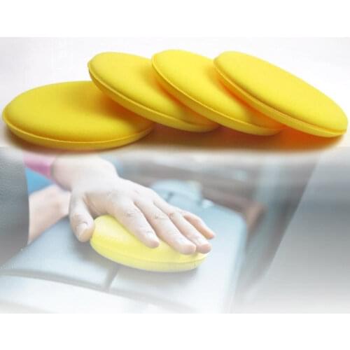 4X Wax Applicator Sponge Remover Car Shine Cleaning Waxing Polishing Grinding Polishing Paste Car Care Tools Spot Rust Tar Spot