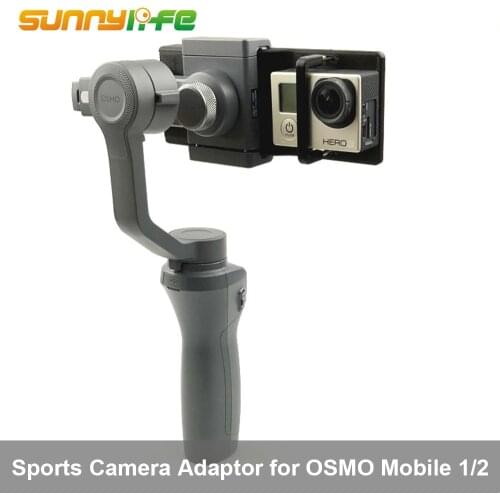 Nrew Arrival 3D Print GoPro Hero3/4/5/6 YI Sports Action Camera Mounting Adaptor for OSMO MOBILE 1 2 Gimbal Accessories