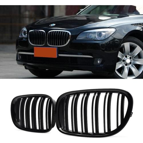 Car Racing Grills Front Kidney Grill Gloss Matt Black M Color For BMW F01 F02 F03 7 Series 740i 750i 2009-2015 Auto Accessories