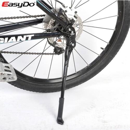 Easydo Bicycle Side Stand Adjustable to 26''-27.5'' MTB Bike Mountain Bike Side Stick Kickstand Kick Stand Kit Bike Stand Black