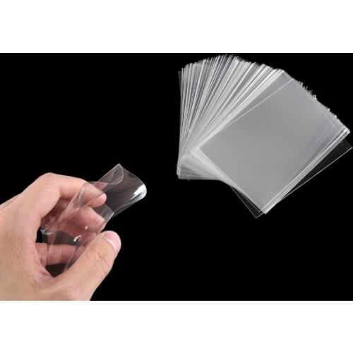 100pcs/pack 65*90mm Card Sleeves Magic Board Game Tarot Three Kingdoms Poker Board Game Outdoor Transparent Cards Protector