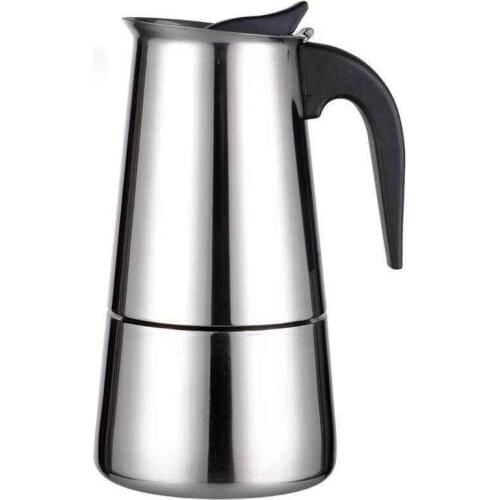 Moka Latte Espresso 2/4/6/9 Cups Stainless Steel Percolator Stovetop Coffee Maker Pot Coffee Kettles Cafetiere Kitchen Tool