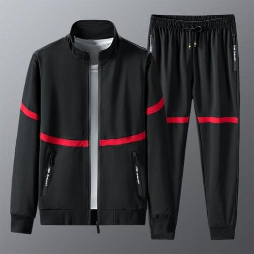 Korean Leisure Suit 2021 Spring And Winter Thin Fashion MenS Sportswear Two-Piece Set, Handsome Collocation Boy